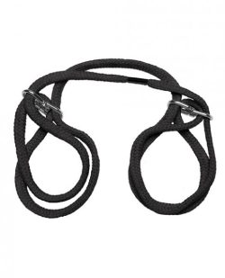 Japanese Style Bondage Wrist Or Ankle Cotton Rope Black main