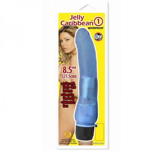 Jelly Caribbean #1 Waterproof Vibrator - Blue second