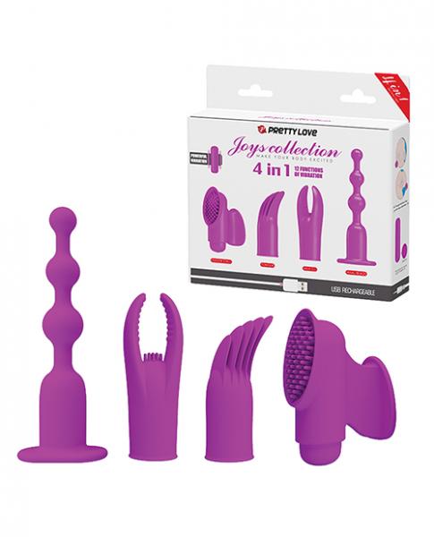 Joys collection 4 in 1 kit bullet vibrator with attachments second