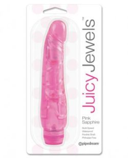 Juicy jewels pink sapphire vibrator - dark pink main