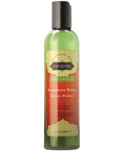 Kama Sutra Naturals Massage Oil Strawberry Divine 8oz main