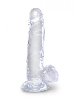 King Cock Clear 7 inches Cock with Balls main