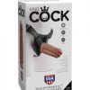 King Cock Strap On Harness with 7 inches Two Cocks One Hole Tan second