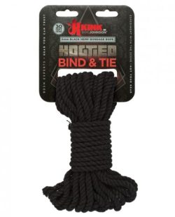 Kink Hogtied Bind & Tie Hemp Bondage Rope 30ft Black main