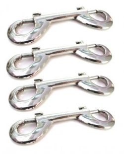 Kinklab nickel plated snap hooks - pack of 4 main
