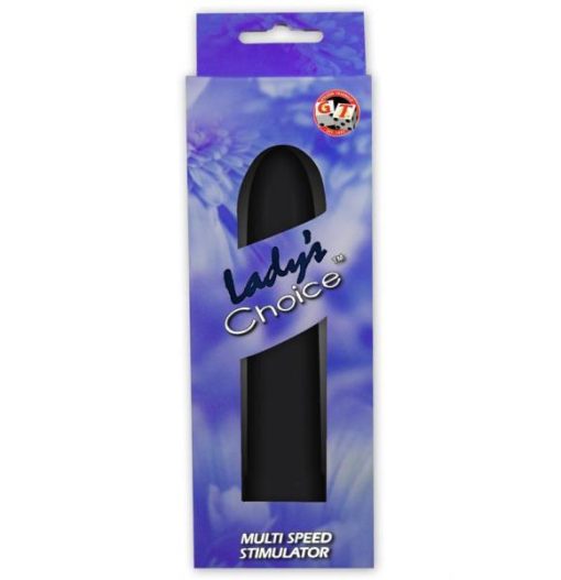 Ladys Choice 5 inch Plastic Vibrator - Black second