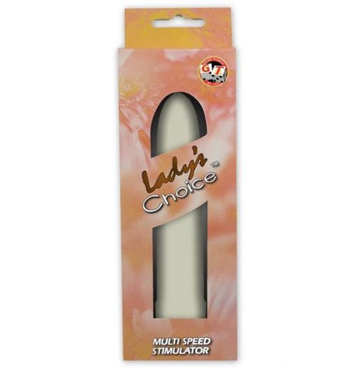Ladys Choice 5 inch Plastic Vibrator - Off White second