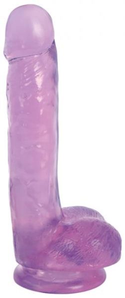 Lollicock 7 inches Slim Stick with Balls Grape Ice Purple main