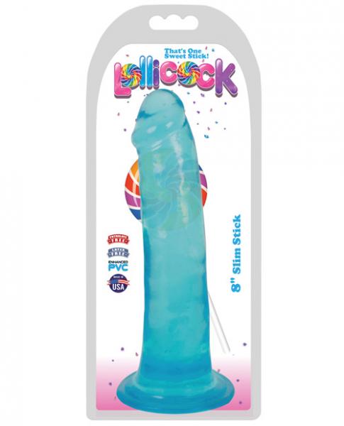 Lollicock 8 inches Slim Stick Dildo Blue Berry Ice second