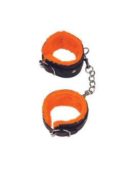 Love Cuffs Wrist Black Orange Lining main