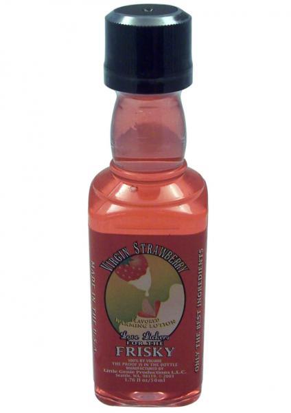 Love Lickers Flavored Warming Oil - Virgin Strawberry 1.76 Ounce main