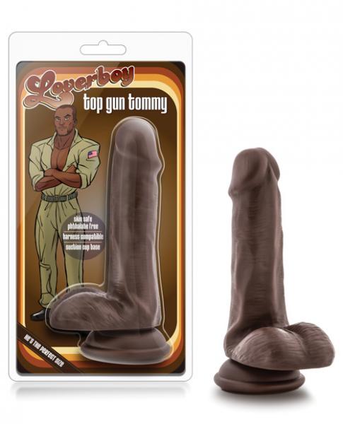 Loverboy Top Gun Tommy 6 inches Realistic Cock Brown second