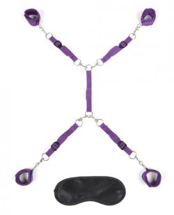 Lux Fetish Bed Spreader Purple main