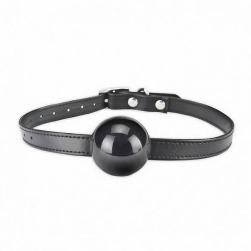 Lux Fetish Silicone Ball Gag Black O/S main