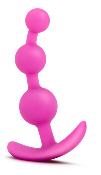 Luxe Be Me 3 Fuchsia Pink Anal Beads second