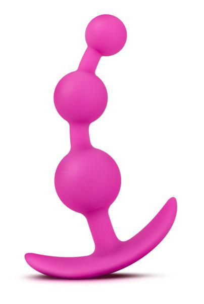 Luxe Be Me 3 Fuchsia Pink Anal Beads main