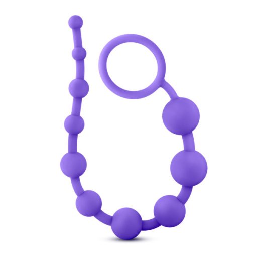 Luxe silicone 10 beads purple 1
