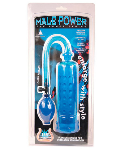 Male power pump - blue main
