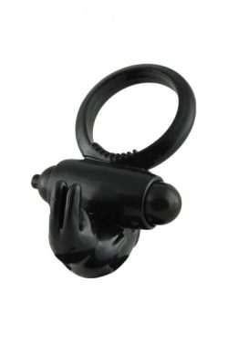 Malesation Vibro Rabbit Ring Black main