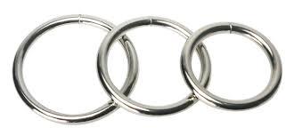 Masters Trine Steel Cock Ring Collection 3 Piece main