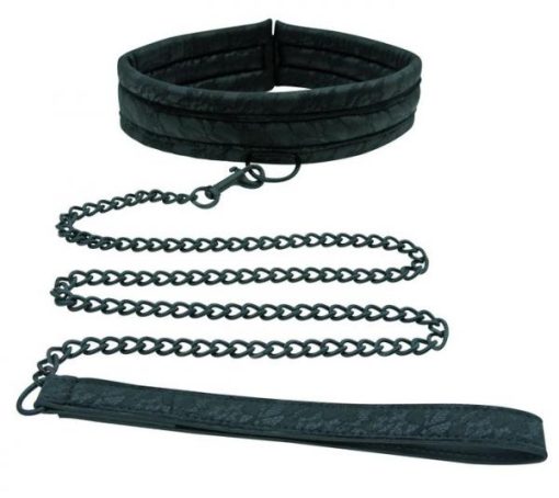 Midnight Lace Collar & Leash Black main