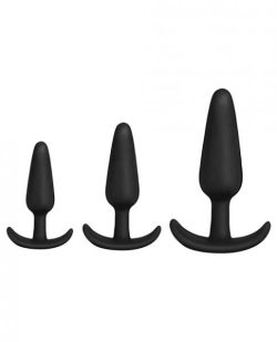 Mood Naughty 1 Anal Trainer Set Black 3 Plugs main