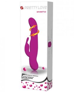 Mystic Rechargeable Rabbit Vibrator 30 Function Purple main