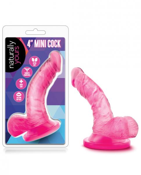 Naturally yours 4 inches mini cock pink dildo second