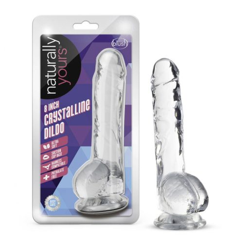 Naturally yours 6in diamond crystalline dildo package 1