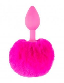 Neon Bunny Tail Plug Pink main