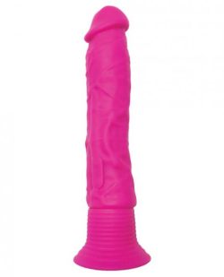 Neon Luv Touch Wall Banger Pink Vibrating Dildo main