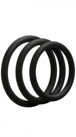 Optimale 3 Silicone C-Ring Set Thin Black main
