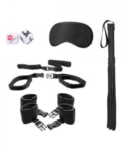 Ouch Bed Post Bindings Restraint Kit Black main