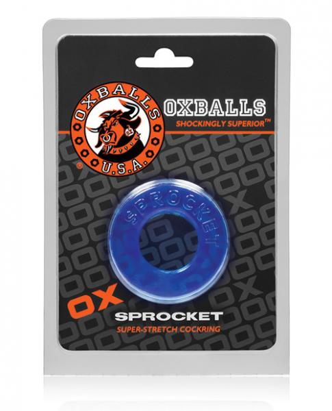 Oxballs Atomic Jock Sprocket Cock Ring Ice Blue second