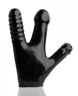 Oxballs Claw Glove Black 3 Finger Dildos main