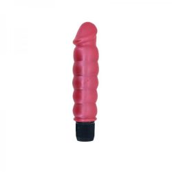 Pearl Sheen Ribbed Vibrator Pink main