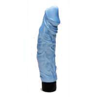 Pearl Shine 9" Waterproof Vibrator  - Blue main