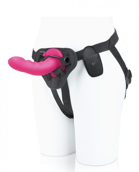 Pegasus 6 inches ripple peg harness & remote pink main
