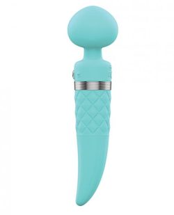 Pillow Talk Sultry Rotating Wand Teal main