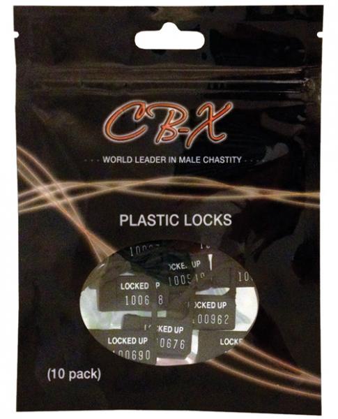 Plastic cock cage lock pack of 10 second