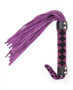 Plesur 15 inches Leather Flogger Purple main