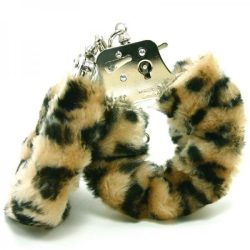 Plush Love Cuffs Leopard Handcuffs main