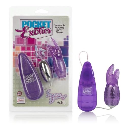 Pocket Exotics Snow Bunny Bullet Purple Vibrator second