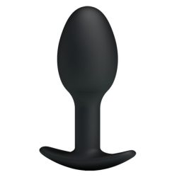 Pretty Love 3.34 inches Silicone Anal Plug with Ball Black main