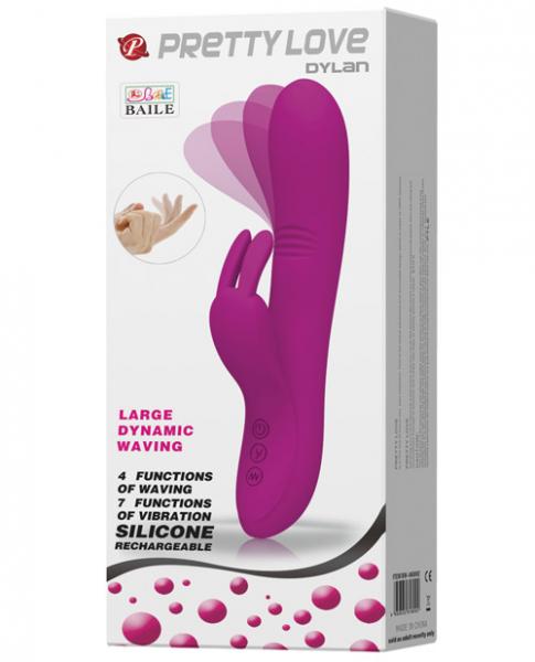 Pretty Love Dylan Bunny Ears Come Hither Rabbit Vibrator Purple second
