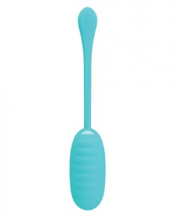 Pretty Love Kirk Liquid Silicone Remote Egg Vibrator Blue main