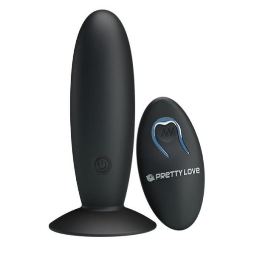 Pretty Love Remote Control Vibrating Plug 12 Function Black main