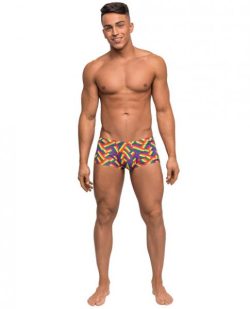 Pride Fest Contoured Pouch Mini Shorts Rainbow Md main