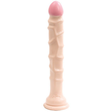 Raging hard on slim line 8" dildo with suction cup main
