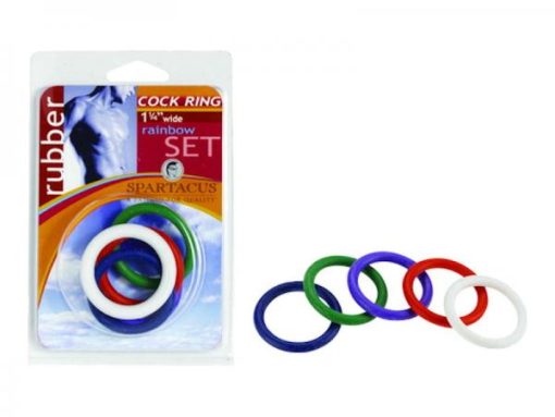 Rainbow Rubber C Ring 5 Pack - 1.25 Inch second